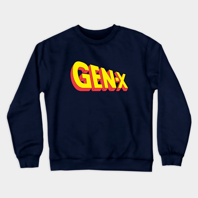 Gen-X Crewneck Sweatshirt by Batang 90s Art